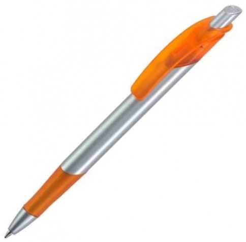 Шариковая ручка Dreampen Lotus Satin, серебристо-оранжевая фото 1