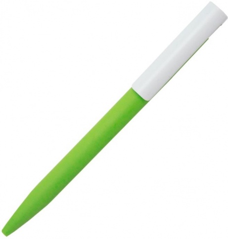 Ручка пластиковая шариковая Stanley Soft, cалатовая с белым фото 2