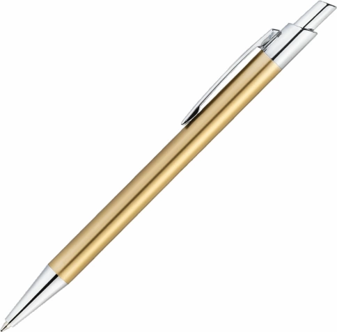 Ручка металлическая шариковая Vivapens Tikko New, золотистая фото 2