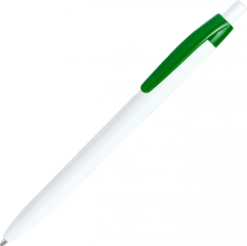 Шариковая ручка Vivapens Darom, белая с зелёным фото 1