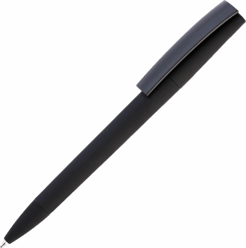 Ручка пластиковая шариковая Vivapens ZETA SOFT, чёрная фото 1