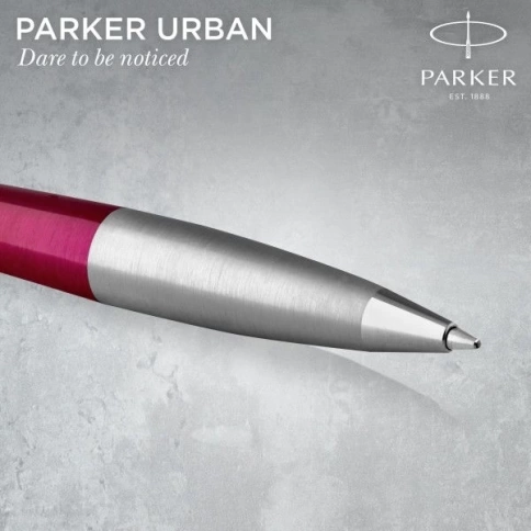 Шариковая ручка Parker Urban Core K314 (2143642) Vibrant Magenta CT M; син. чернила; подар.кор. фото 3