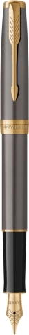 Перьевая ручка Parker Sonnet Grey Core GT (2213680); сталь нержавеющая F подар.кор. фото 2
