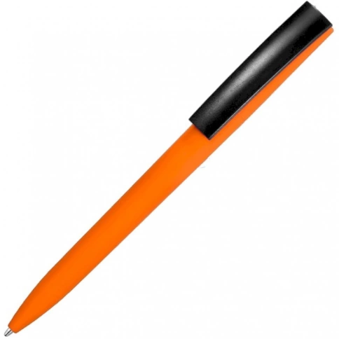 Ручка пластиковая шариковая Vivapens ZETA SOFT MIX, оранжевый с чёрным фото 1