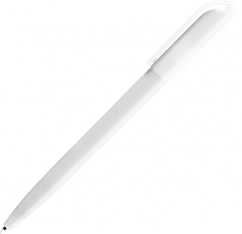 Ручка пластиковая шариковая SOLKE Global, белая фото 2