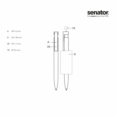 Шариковая ручка Senator Liberty Polished Soft Touch Clip Clear, тёмно-синяя фото 3