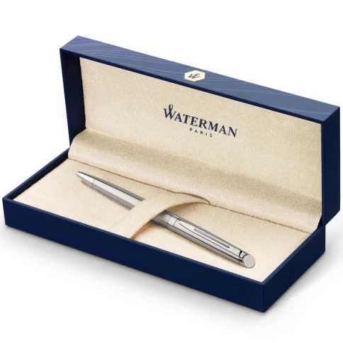 Шариковая ручка Waterman Hemisphere (S0920470) Steel CT; M синие чернила подар.кор. фото 6
