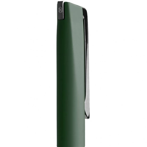 Ручка металлическая шариковая B1 Francisca, тёмно-зелёная с серебристым фото 2
