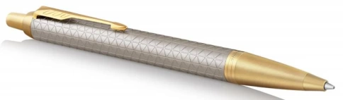 Ручка шариковая Parker IM Premium K323 (1931687) Grey GT M; синие чернила; подар.кор. фото 2