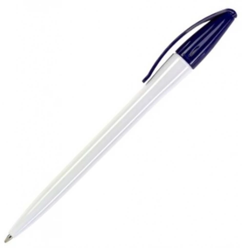 Шариковая ручка Dreampen Slim Classic, бело-тёмно-синяя фото 1