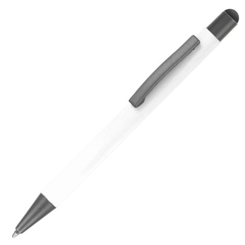 Ручка металлическая шариковая MAX SOFT STYLUS, белая фото 1