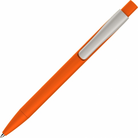 Ручка пластиковая шариковая Vivapens MASTER SOFT, оранжевая фото 3