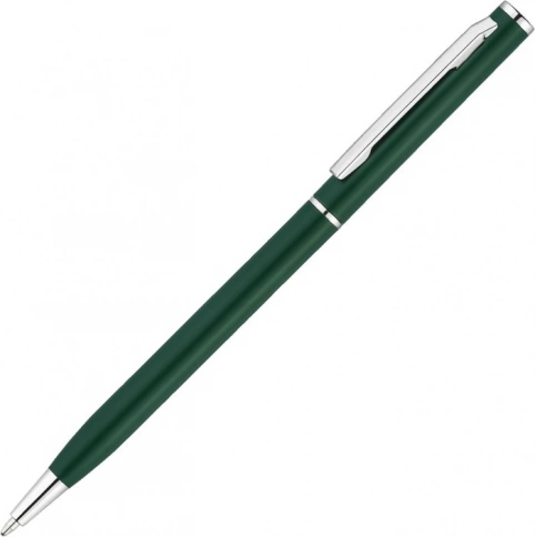 Ручка металлическая шариковая Vivapens Hilton, зеленая с серебристым фото 1