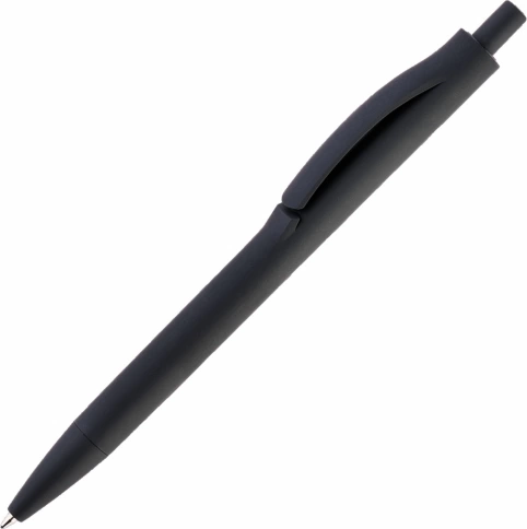 Ручка пластиковая шариковая Solke IGLA SOFT, чёрная фото 1