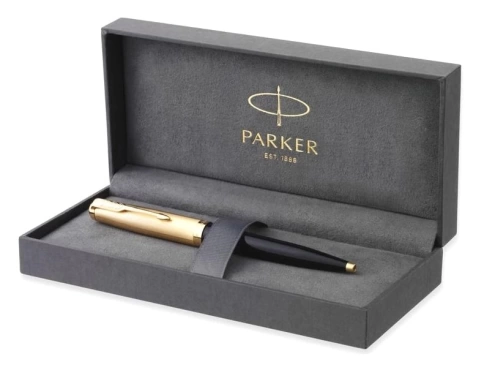 Шариковая ручка Parker 51 Deluxe (2123513) Black GT; M черные чернила; подарочная коробка. фото 10
