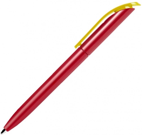 Ручка пластиковая шариковая SOLKE Vivaldi Color, красная с жёлтым фото 2