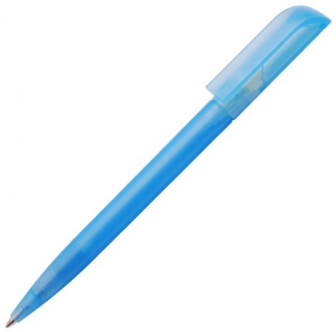 Ручка пластиковая шариковая Carolina Frost, голубая фото 1
