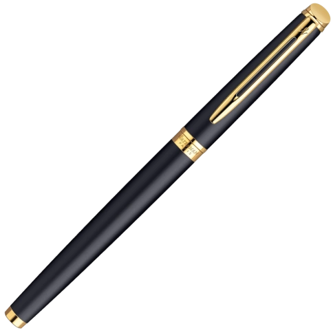 Роллер ручка Waterman Hemisphere (S0920750) Matte Black GT; F черные чернила; подарочная коробка фото 3
