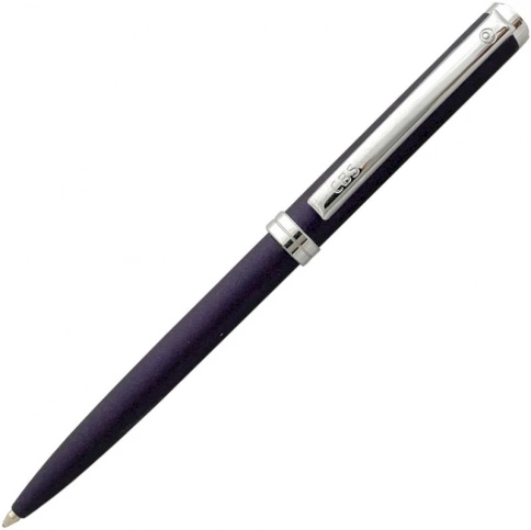 Шариковая ручка Senator DELGADO Metallic Blue CBS, синяя с серебристыми деталями фото 1