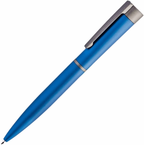Ручка металлическая шариковая Vivapens GROM TITAN, синяя фото 1