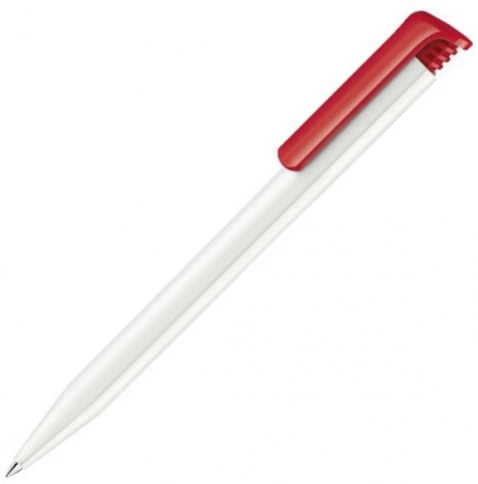 Шариковая ручка Senator Super-Hit Basic Polished, белая с красным фото 1