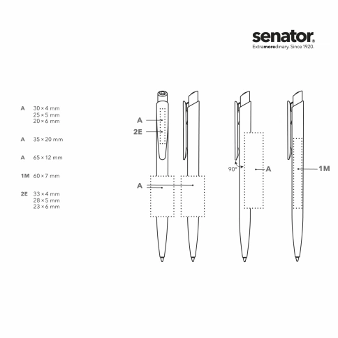 Шариковая ручка Senator Dart Clear, оранжевая фото 3
