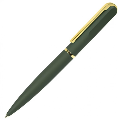 Ручка металлическая шариковая B1 Faro, зелёная с золотистым фото 1