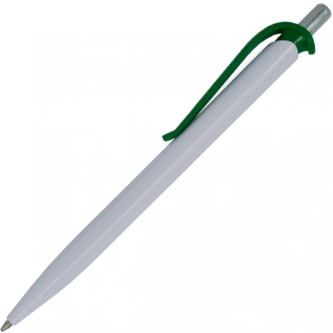 Ручка пластиковая шариковая Z-PEN Efes, белая с тёмно-зелёным фото 1