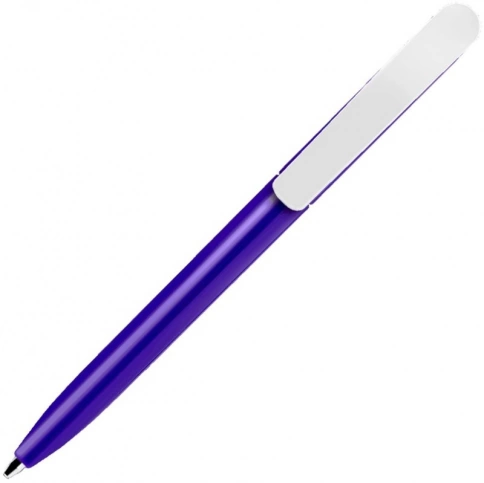Ручка пластиковая шариковая SOLKE Vivaldi Color, синяя с белым фото 2