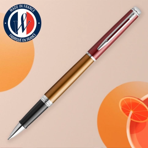Ручка роллер Waterman Hemisphere (2118235) Sunset Orange F черные чернила подар.кор. фото 2