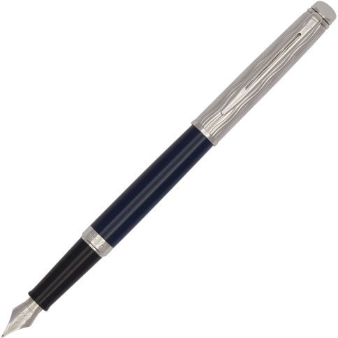 Перьевая ручка Waterman Hemisphere L`Essence du Bleu (2166467) LaqBlue CT; F перо сталь с хромированным покрытием; подарочная коробка фото 1