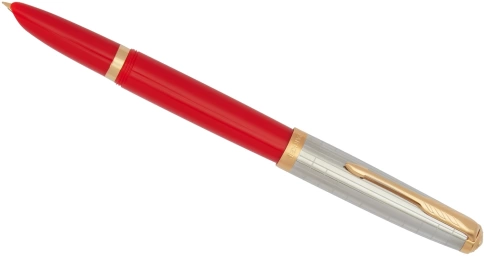 Перьевая ручка Parker 51 Premium (CW2169071) Red Rage GT F; сталь нержавеющая; подар.коробка. фото 4