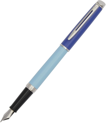 Перьевая ручка Waterman Hemisphere Colour Blocking (2179924) Blue CT; сталь нержавеющая F; подарочная коробка фото 5