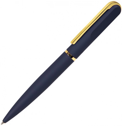 Ручка металлическая шариковая B1 Faro, синяя с золотистым фото 1