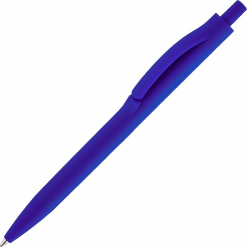Ручка пластиковая шариковая Vivapens IGLA SOFT, синяя фото 3