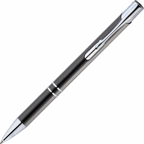Ручка металлическая шариковая Vivapens KOSKO PREMIUM, чёрная серебристым фото 3