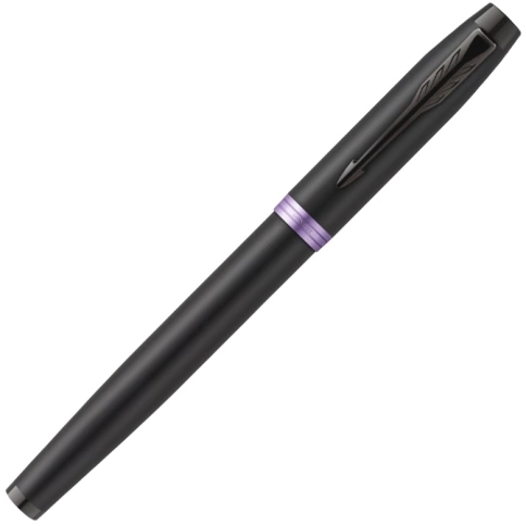 Ручка перьевая Parker IM Vibrant Rings F315 (2172948) Amethyst Purple PVD; F сталь нержавеющая; подар.коробка. фото 2