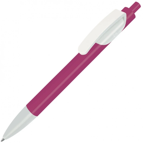 Шариковая ручка Lecce Pen TRIS, розовая с белым фото 1