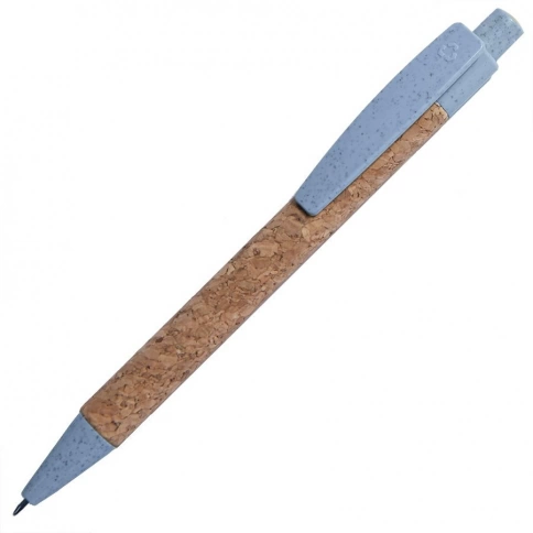 Ручка из пробки шариковая Neopen N18, голубая фото 1