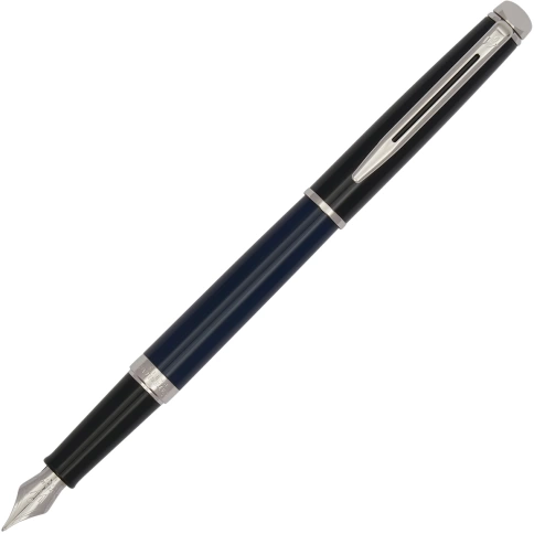 Перьевая ручка Waterman Hemisphere Colour Blocking (2202847) Blue/Black CT; F сталь нержавеющая; подарочная коробка фото 1