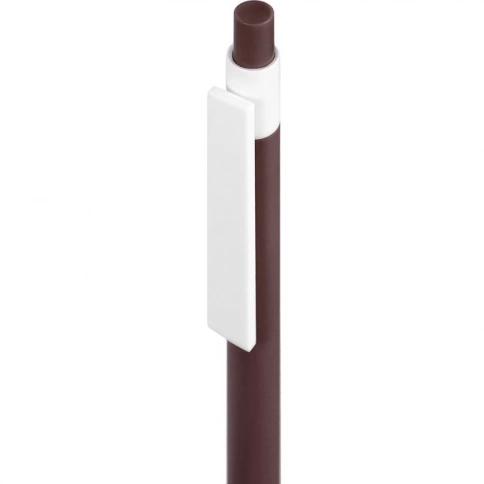 Шариковая ручка Neopen Retro, коричневая с белым фото 2