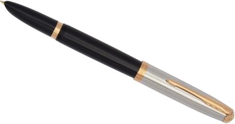 Перьевая ручка Parker 51 Premium (CW2169030) Black St.Steel GT; F сталь нержавеющая; подар.коробка. фото 4