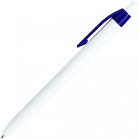 Шариковая ручка Vivapens Darom, белая с тёмно-синим фото 3