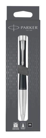 Шариковая ручка Parker Urban Core (2150858) Muted Black CT M; чернила черные, подар.кор. фото 14