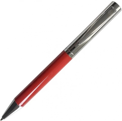 Ручка металлическая шариковая B1 Jazzy, красная с серебристым фото 1