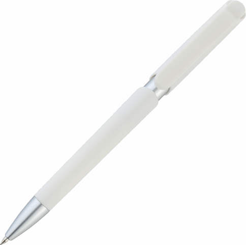 Ручка пластиковая шариковая Vivapens ZOOM SOFT, белая фото 1