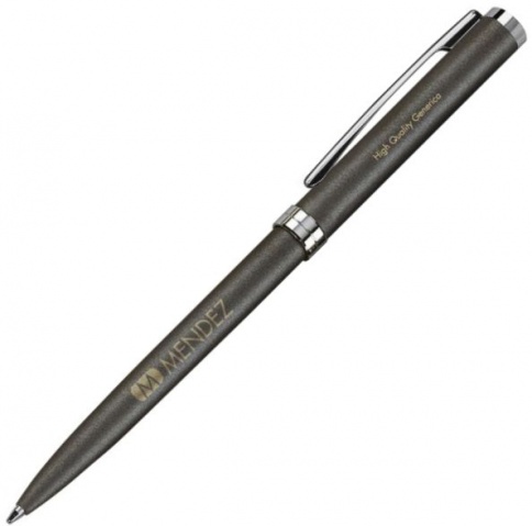 Шариковая ручка Senator Delgado Metallic, антрацит с серебристыми деталями фото 1