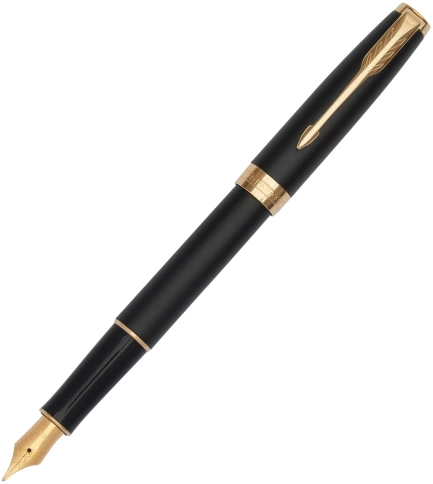 Перьевая Ручка Parker Sonnet Core F528 (1931516) Matte Black GT F перо сталь нержавеющая; подар.кор. фото 13