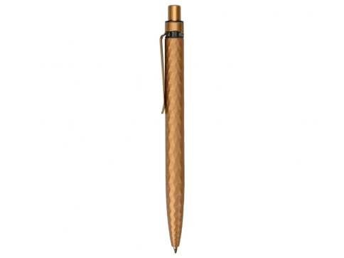 Ручка пластиковая с минералами шариковая Prodir QS01 PQSS Stone, брозовая фото 3