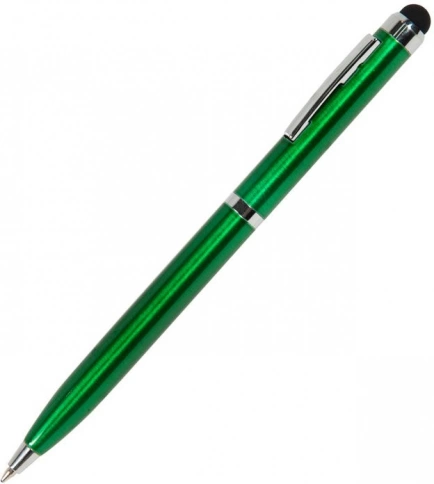 Ручка металлическая шариковая B1 Clicker Touch, зелёная фото 1